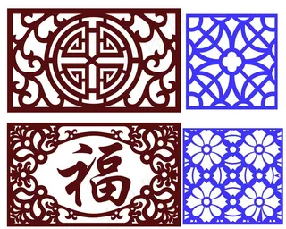 雕刻花纹 镂空花纹图片