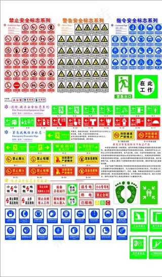 安全标识 安全标牌素材图片