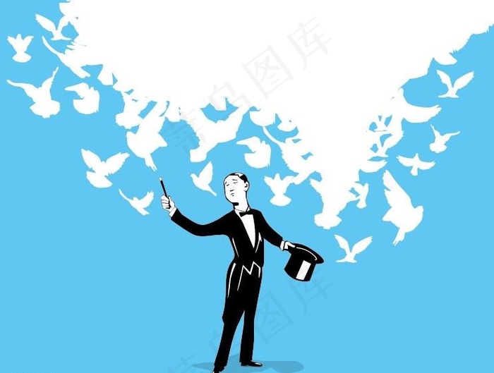 魔术师图片eps,ai矢量模版下载
