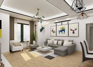 现代简约客厅装饰优秀装修效果图图片