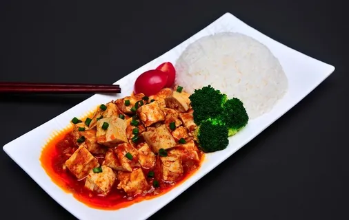香辣豆腐米饭图片 香辣豆腐米饭图片