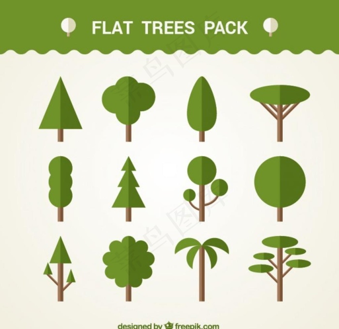 不同的树图片