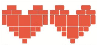 心形照片墙图片