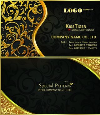 黑金 名片 卡片图片