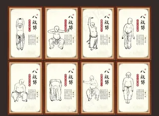 八段锦 宣传牌图片