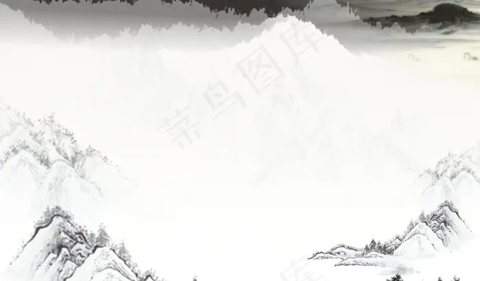 山水背景图片cdr矢量模版下载