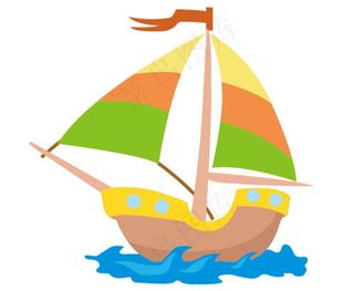 帆船 矢量图片
