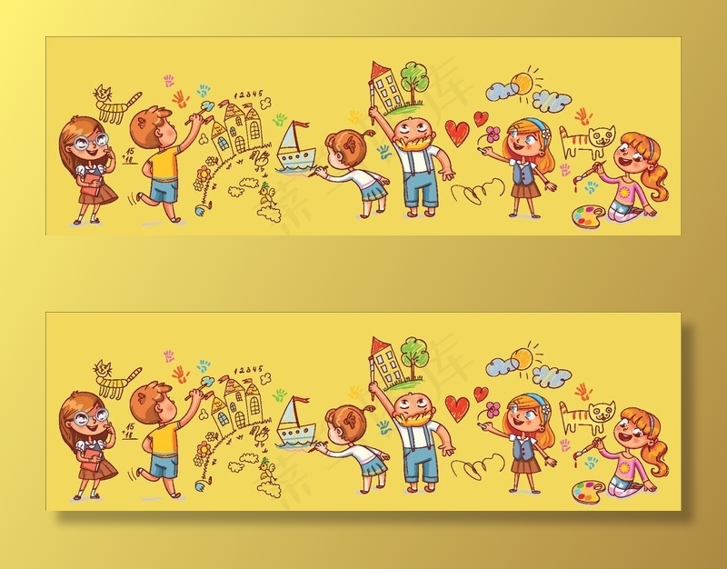 儿童卡通插画图片