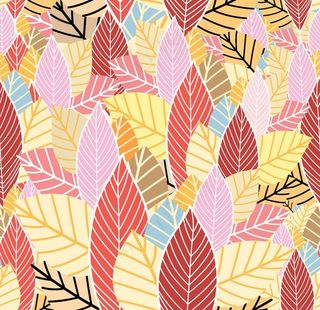 树叶子矢量循环素材图片