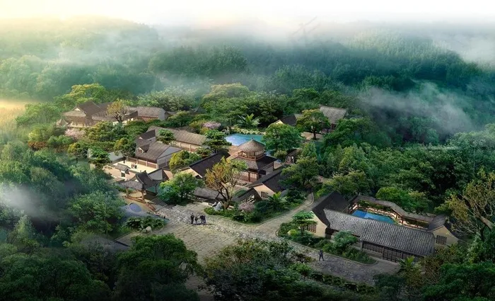度假山庄图片