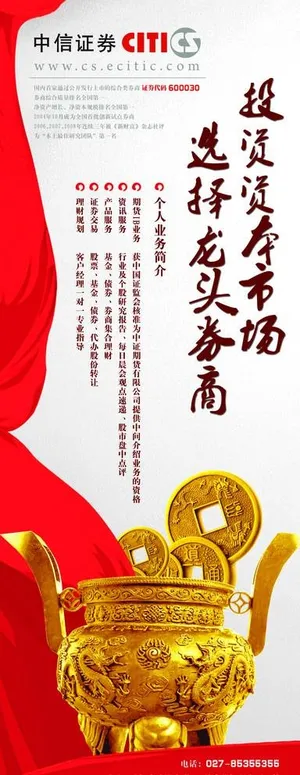 中信证券公司简介展板图片