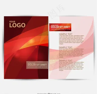 红色背景矢量图片