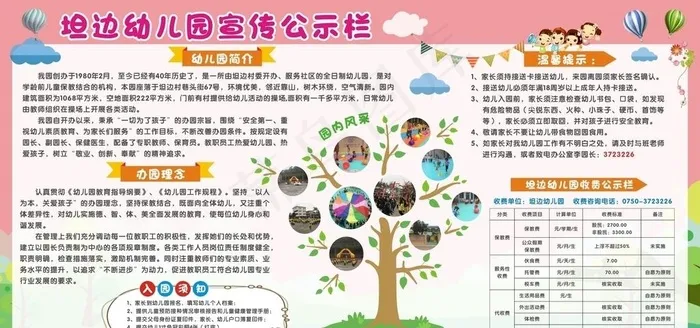 幼儿园特色宣传栏图片(210X297)cdr矢量模版下载