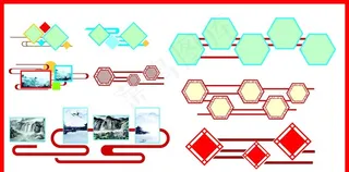 走廊文化墙  造型 浮雕设计图片