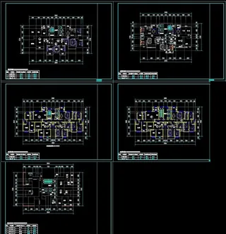 小高层CAD户型图图片