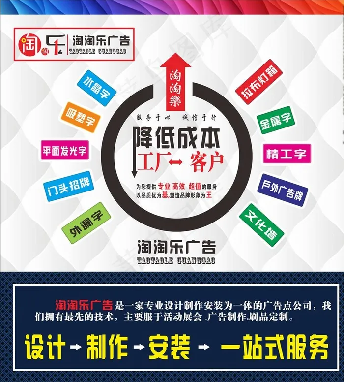 广告公司宣传图片(210X297)cdr矢量模版下载