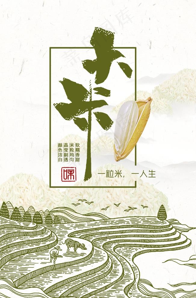 大米图片(3543X5315(DPI:150))psd模版下载