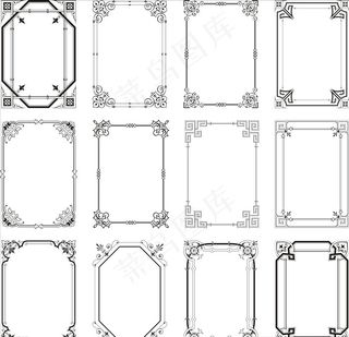 欧式花纹边框图片
