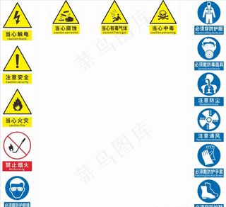 烤漆房危险标志图片