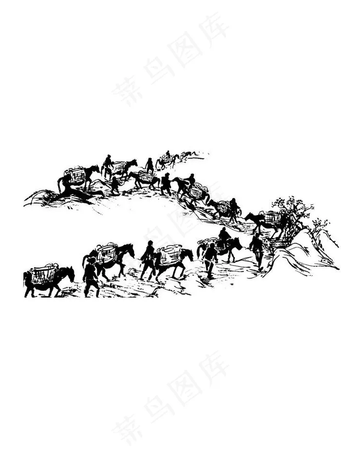 茶马古道图片psd模版下载