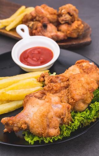 鸡肉鸡腿鸡翅鸡块炸鸡图片