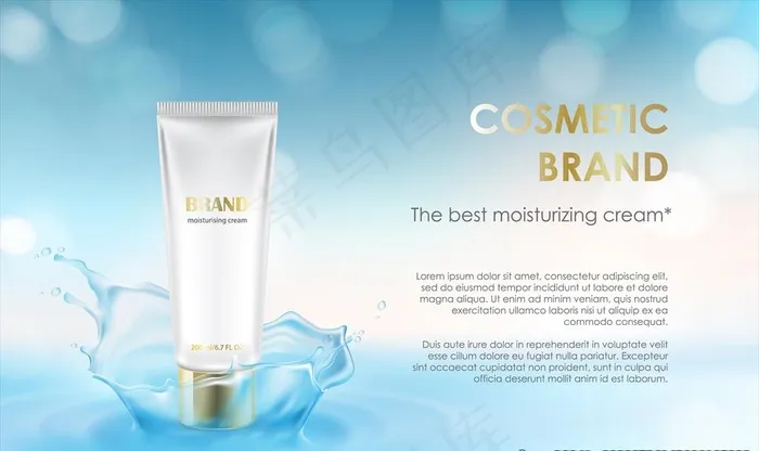 化妆品背景图片ai矢量模版下载