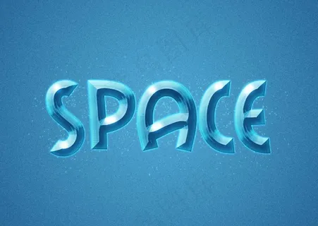 蓝色浮雕文字效果图片 蓝色浮雕文字效果图片