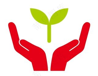 矢量呵护幼苗图片