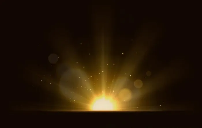 金色阳光光效矢量素材图片eps,ai矢量模版下载