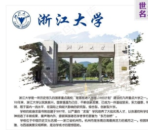 浙江大学展板图片