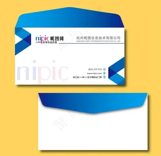 信封模版信封设计印刷信封排版图片