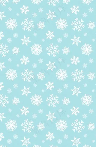 雪花小清新背景图片