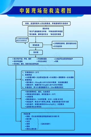 中暑的急救流程图图片