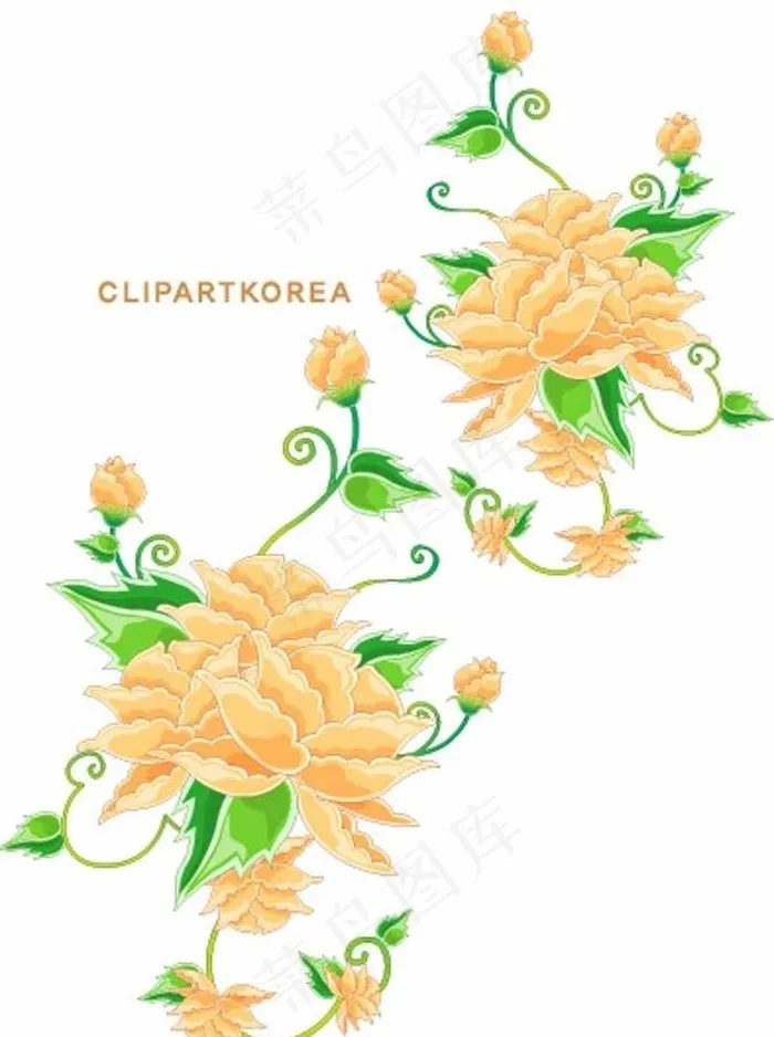 矢量花纹  矢量花环 矢量花图片ai矢量模版下载