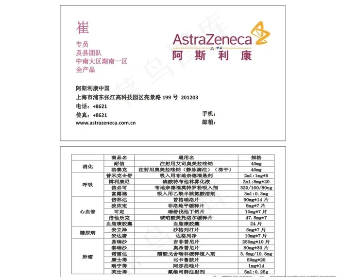 医药代表 阿斯利康 logo图片cdr矢量模版下载