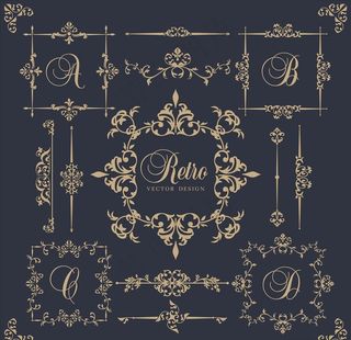 欧式花纹边框图片