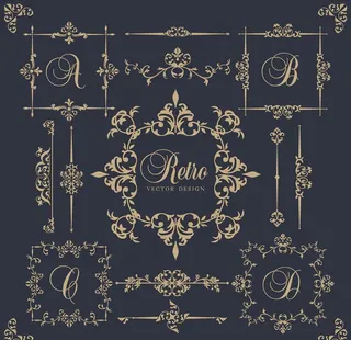 欧式花纹边框图片