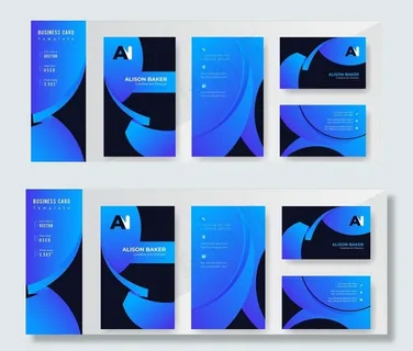 蓝色商务卡片图片