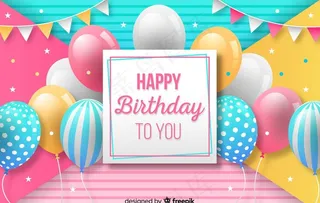 生日背景海报图片