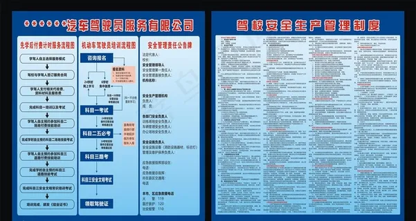 驾校安全生产管理制度图片