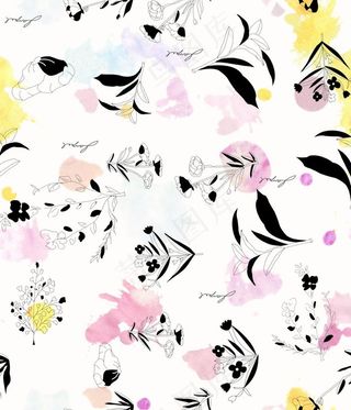 方巾 大牌方巾 手绘花 花图片