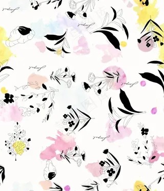 方巾 大牌方巾 手绘花 花图片