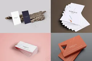 名片展示样机图片
