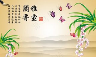 背景墙装饰画图片