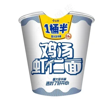 今麦郎一桶半鸡汤虾仁面杯面图片