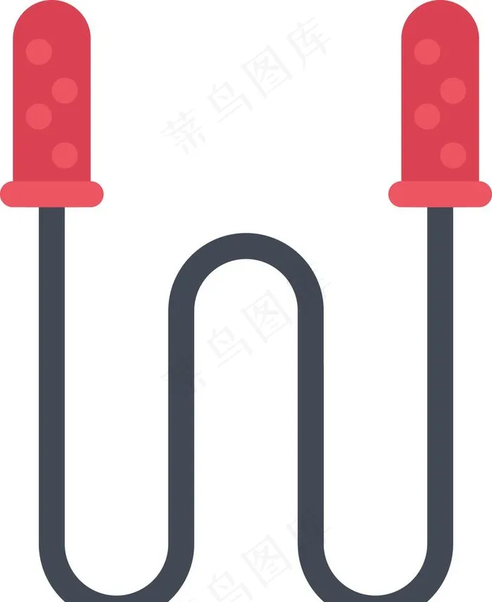 跳绳UI标识标志图片ai矢量模版下载