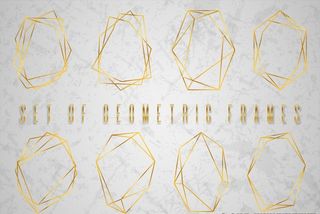 金色几何线条图片