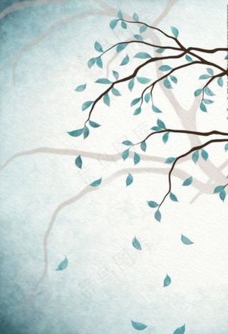 北欧小清新植物树枝图片