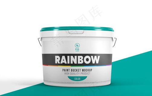 油漆桶包装样机图片