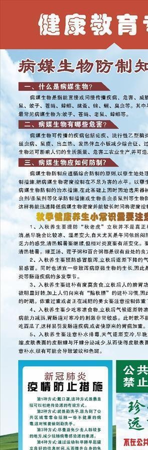 健康教育专栏图片(800X1800)cdr矢量模版下载